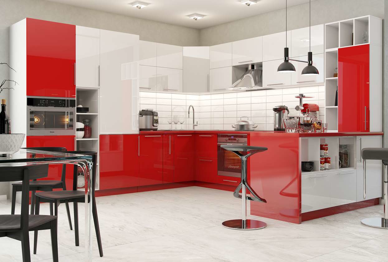 Кухни спб интернет. Кухонный гарнитур красный с белым. Красно белая кухня. Красные кухни. Красный гарнитур.